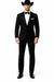 Western Suit - Trajes Para Hombres  - Cowboy Formal Attire - Trajes De Novio Single Breasted Black