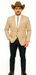 Western Suit - Trajes Para Hombres - Cowboy Formal Attire - Trajes De Novio - Slim Fit Western Tan