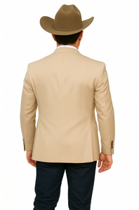Western Suit - Trajes Para Hombres - Cowboy Formal Attire - Trajes De Novio - Slim Fit Western Tan