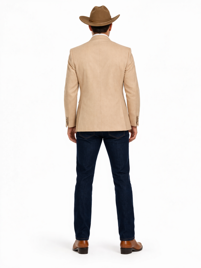 Western Suit - Trajes Para Hombres - Cowboy Formal Attire - Trajes De Novio - Slim Fit Western Tan