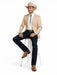 Western Suit - Trajes Para Hombres - Cowboy Formal Attire - Trajes De Novio - Slim Fit Western Tan