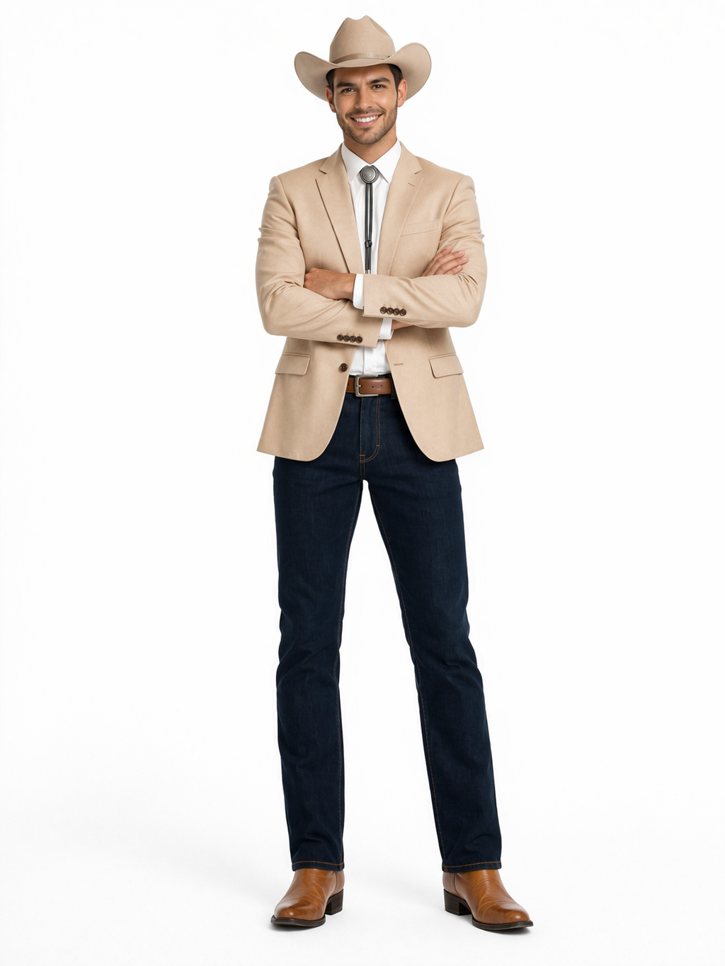 Western Suit - Trajes Para Hombres - Cowboy Formal Attire - Trajes De Novio - Slim Fit Western Tan