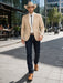 Western Suit - Trajes Para Hombres - Cowboy Formal Attire - Trajes De Novio - Slim Fit Western Tan