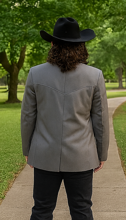 Western Suit - Trajes Para Hombres - Cowboy Formal Attire - Trajes De Novio - Western Grey