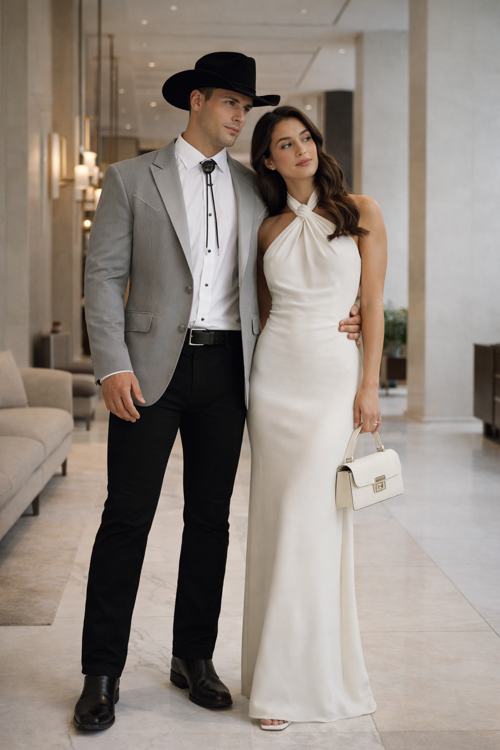 Western Suit - Trajes Para Hombres - Cowboy Formal Attire - Trajes De Novio - Western Grey