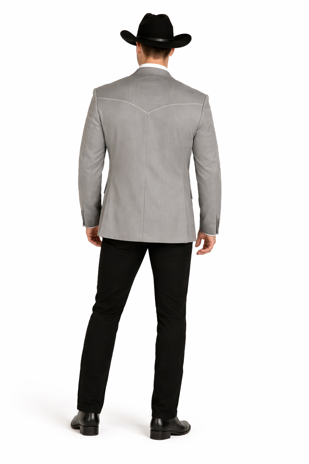 Western Suit - Trajes Para Hombres - Cowboy Formal Attire - Trajes De Novio - Western Grey