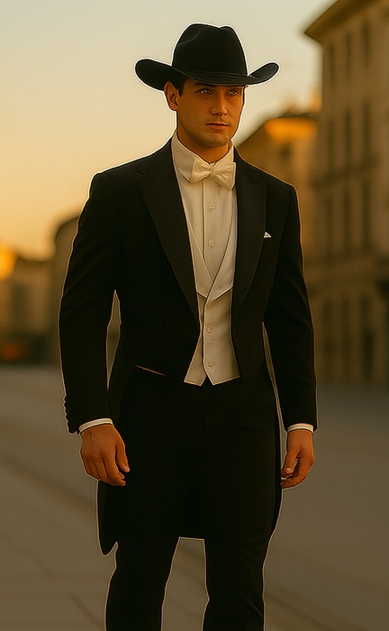 Western Suit - Trajes Para Hombres - Cowboy Formal Attires - Trajes De Novio - Black