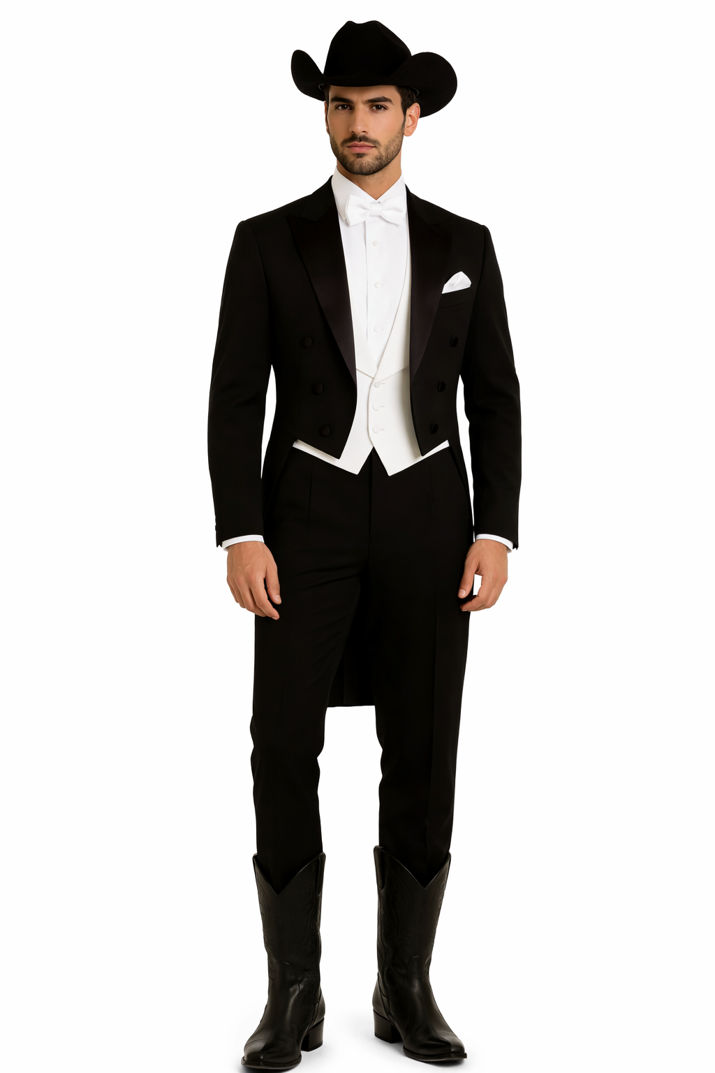 Western Suit - Trajes Para Hombres - Cowboy Formal Attires - Trajes De Novio - Black