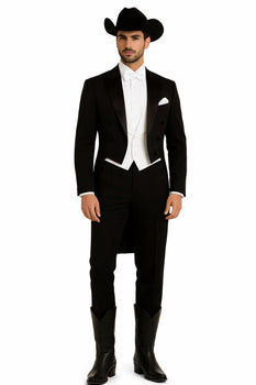 Western Suit - Trajes Para Hombres - Cowboy Formal Attires - Trajes De Novio - Black