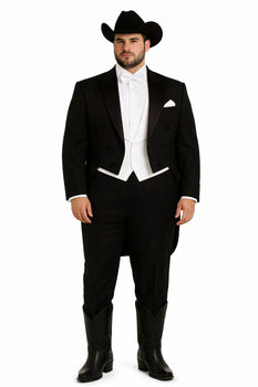 Western Suit - Trajes Para Hombres - Cowboy Formal Attires - Trajes De Novio - Black