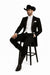 Western Suit - Trajes Para Hombres - Cowboy Formal Attires - Trajes De Novio - Black