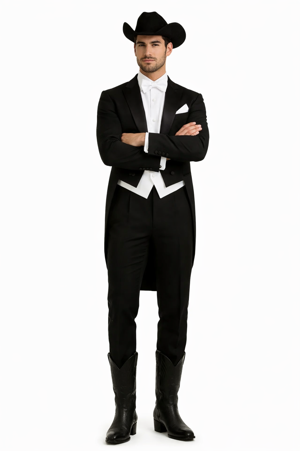 Western Suit - Trajes Para Hombres - Cowboy Formal Attires - Trajes De Novio - Black
