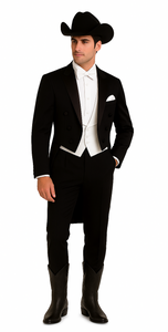 Western Suit - Trajes Para Hombres - Cowboy Formal Attires - Trajes De Novio - Black