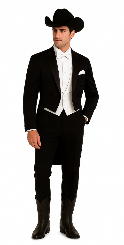 Western Suit - Trajes Para Hombres - Cowboy Formal Attires - Trajes De Novio - Black