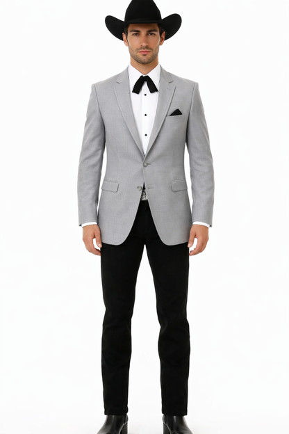 Western Suits For Wedding - Traje Para Hombre - Western Tuxedo - Cowboy Tuxedo Grey