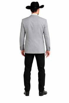 Western Suits For Wedding - Traje Para Hombre - Western Tuxedo - Cowboy Tuxedo Grey