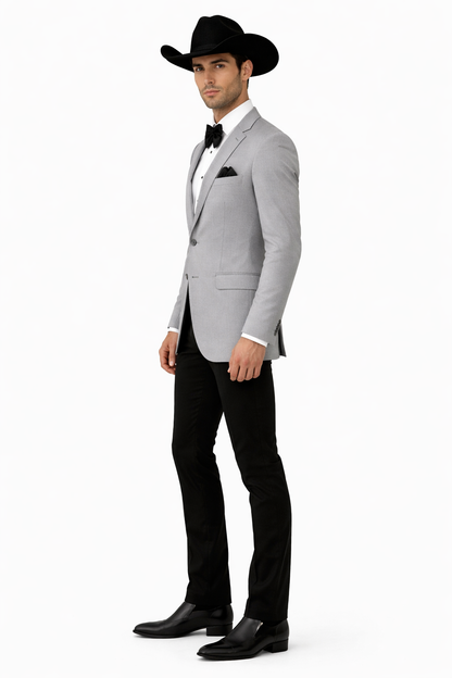 Western Suits For Wedding - Traje Para Hombre - Western Tuxedo - Cowboy Tuxedo Grey