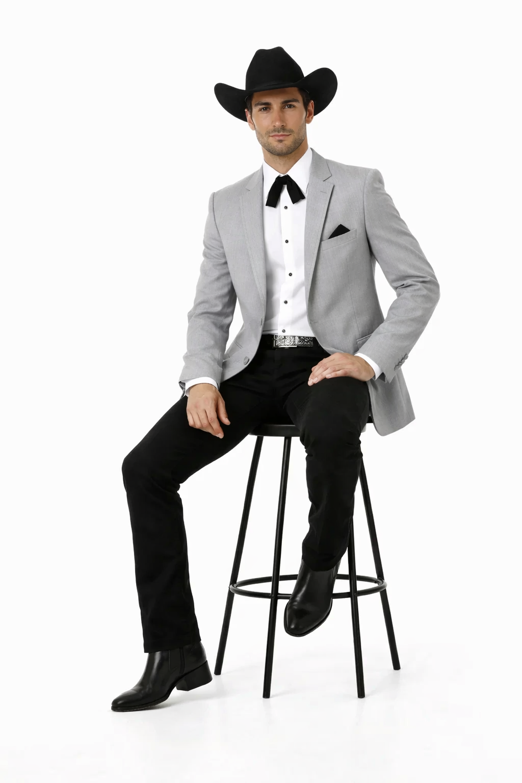 Western Suits For Wedding - Traje Para Hombre - Western Tuxedo - Cowboy Tuxedo Grey