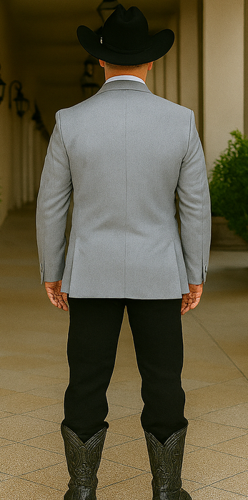 Western Suits For Wedding - Grey Western Tuxedo