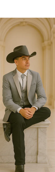 Western Suits For Wedding - Grey Western Tuxedo