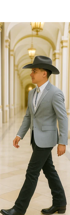 Western Suits For Wedding - Grey Western Tuxedo