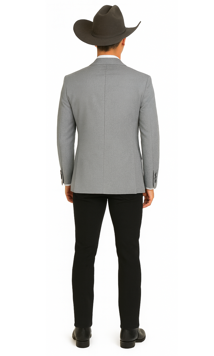 Western Suits For Wedding - Grey Western Tuxedo - Traje Para Hombre