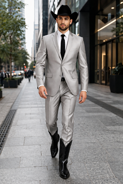 Western Suits For Wedding - Slim Fit Western Tuxedo - Traje Para Hombre