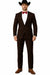 Western Suits For Wedding - Traje Para Hombre - Cowboy Suit With Trim Collar - Slim Fit Cut -  Brown Fitted Pants