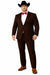 Western Suits For Wedding - Traje Para Hombre - Cowboy Suit With Trim Collar - Slim Fit Cut -  Brown Fitted Pants