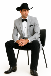 Western Suits For Wedding - Traje Para Hombre - Western Tuxedo - Cowboy Tuxedo Grey