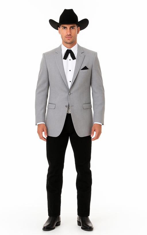 Western Suits For Wedding - Traje Para Hombre - Western Tuxedo - Cowboy Tuxedo Grey