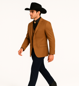 Western Suits For Wedding - Traje Para Hombre - Western Tuxedo - Rust