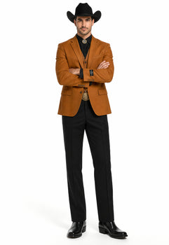 Western Suits For Wedding - Traje Para Hombre - Western Tuxedo - Rust