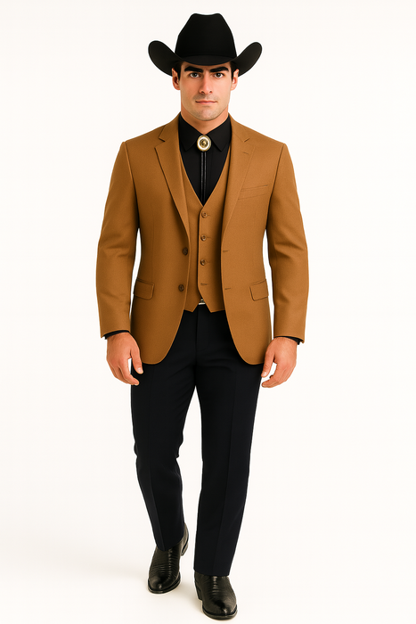 Western Suits For Wedding - Traje Para Hombre - Western Tuxedo - Rust
