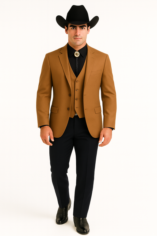 Western Suits For Wedding - Traje Para Hombre - Western Tuxedo - Rust
