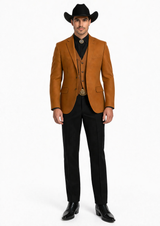 Western Suits For Wedding - Traje Para Hombre - Western Tuxedo - Rust