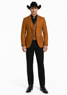 Western Suits For Wedding - Traje Para Hombre - Western Tuxedo - Rust