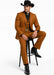 Western Suits For Wedding - Traje Para Hombre - Western Tuxedo - Rust