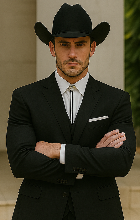 Western Suits For Wedding - Western Tuxedo - Black