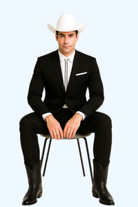 Western Suits For Wedding - Western Tuxedo - Black - Traje Para Hombre