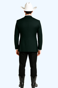 Western Suits For Wedding - Western Tuxedo - Black - Traje Para Hombre