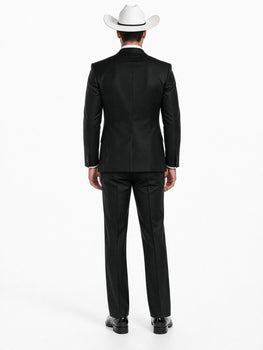 Western Suits For Wedding - Western Tuxedo - Black - Traje Para Hombre