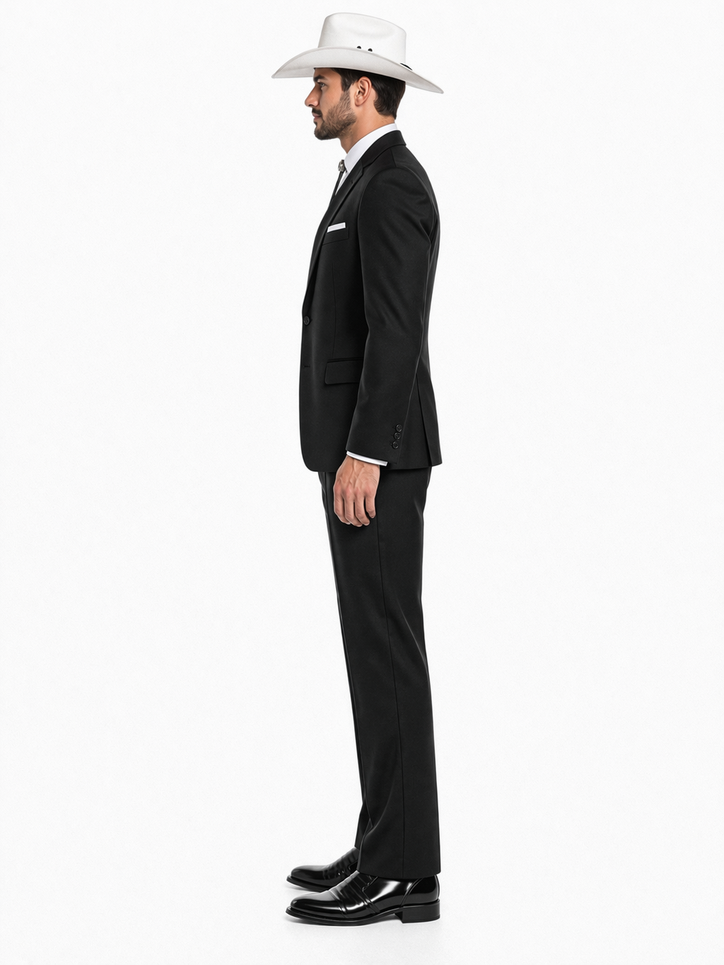 Western Suits For Wedding - Western Tuxedo - Black - Traje Para Hombre