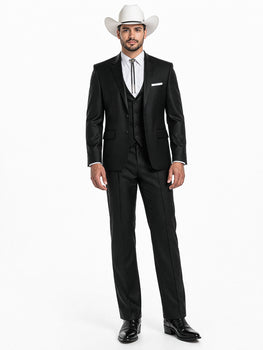 Western Suits For Wedding - Western Tuxedo - Black - Traje Para Hombre