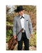 Western Suits For Wedding - Western Tuxedo - Cowboy Tuxedo Grey