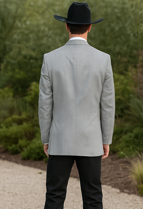 Western Suits For Wedding - Western Tuxedo - Cowboy Tuxedo Grey