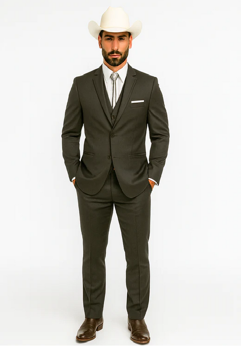 Western Suits For Wedding - Western Tuxedo - Grey