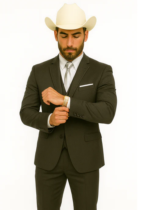 Western Suits For Wedding - Western Tuxedo - Grey