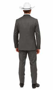 Western Suits For Wedding - Western Tuxedo - Grey - Traje Para Hombre
