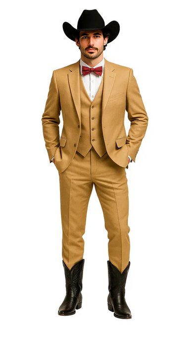 Western Suits - Tan Cowboy Tuxedo
